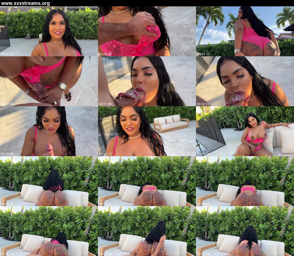 J Mac Big Butt Latina Goldendoll06 Is Stunning and Looking Hot as Hell Outside in Her Sexy Pink Ling 3