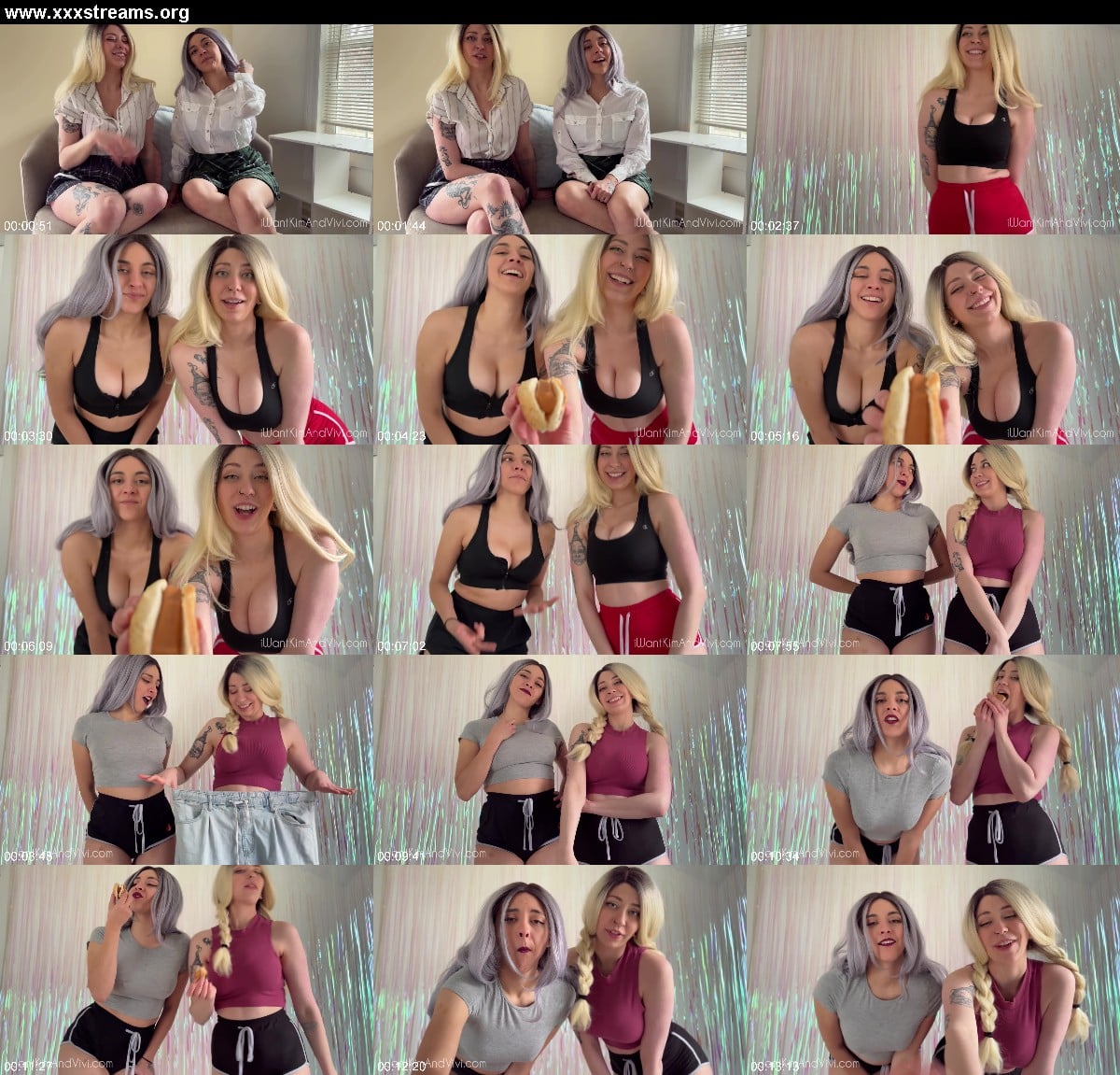 Kim and Vivi - Expanding Your Belly, and Filling Ours - Same-Size Vore 3