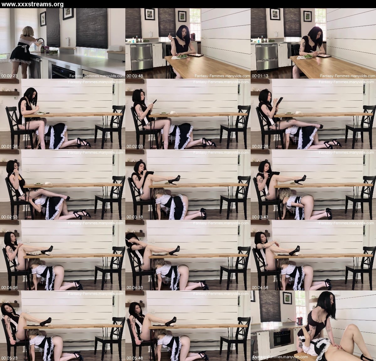 Kim and Vivi - French Maid Serves More Than Food 3