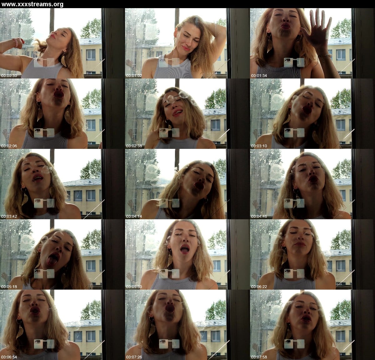 Villena - Flirting and kissing through the window 3