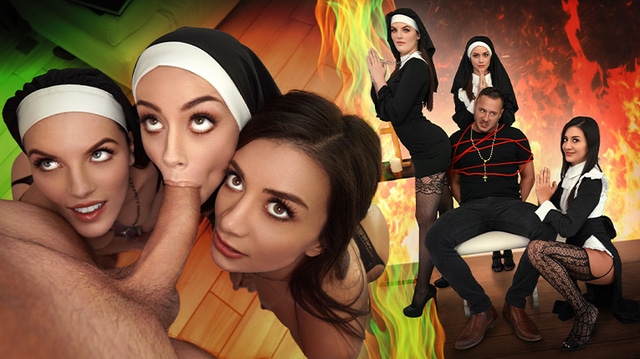 [BFFS | TeamSkeet] 25-05- 04 Natalie Brooks, Selena Love, Fiona Frost - Three Horny Nuns Fuck the Devil Out of Him 1080p 13