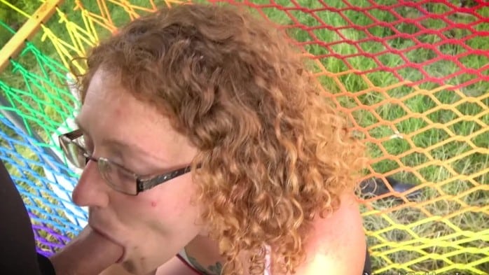 Outdoor Hammock Time Hands Free Blowjob 5