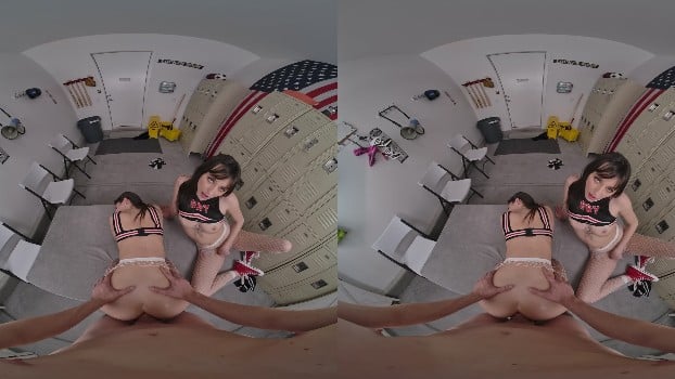 Realjamvr - Threesome: Cheerleaders Of Your Team 5 - Chanel Camryn, Lana Smalls (2048p X265 Hi10p) 5