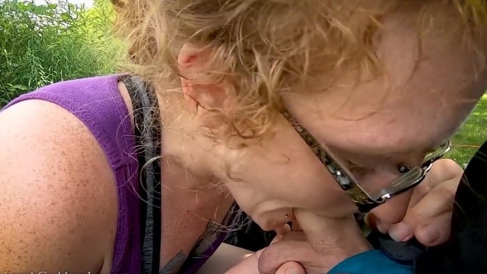 Redhead Milf Ivy Gives A Blowjob Behind A Business Parking Lot And Swallows 3