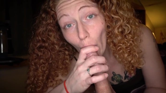 Redhead Milf Ivy Gives Hubby A Bed Time Suck'n Stroke Until She Swallows 4