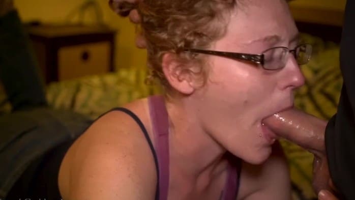 Redhead Milf Ivy Gives Hubby A Sloppy Drooling And Gagging Deapthroat Bj 5