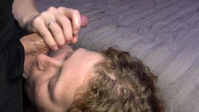 Redhead Milf Ivy Sucking Balls While Stroking Cock 5