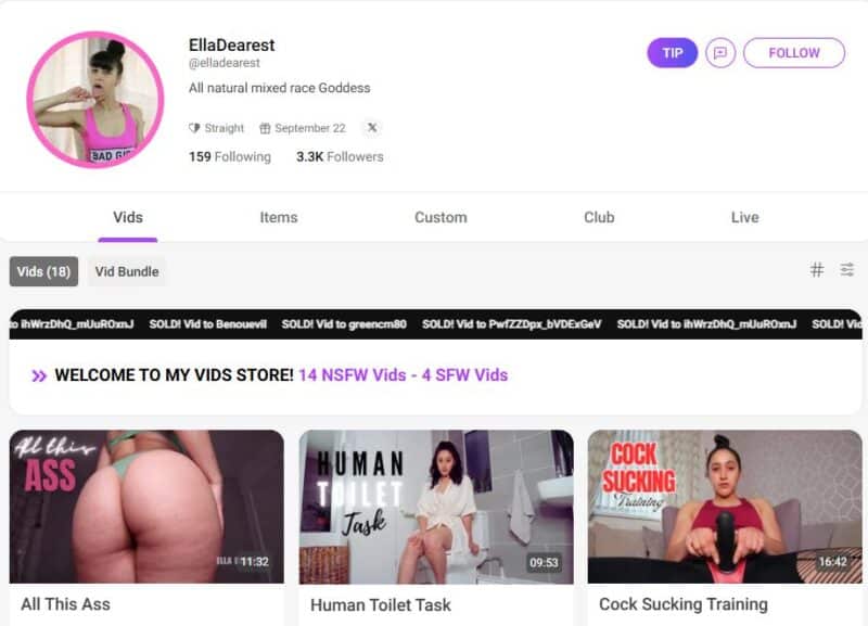 EllaDearest unlocked manyvids Siterip Ubiq [177 VIDEO] 1