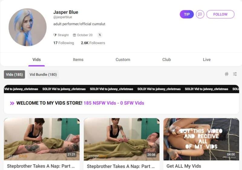 Jasper Blue unlocked manyvids Siterip Ubiq [64 VIDEO] 1