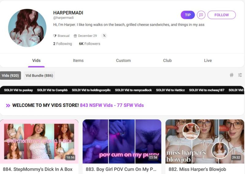 HARPERMADI unlocked manyvids Siterip Ubiq [775 VIDEO] 3