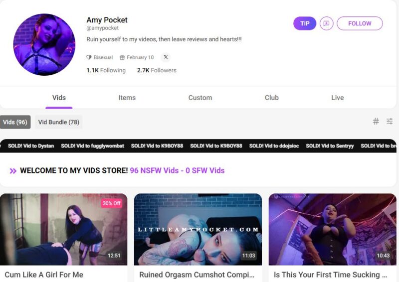 Amy Pocket unlocked manyvids Siterip Ubiq [25 VIDEO] 2