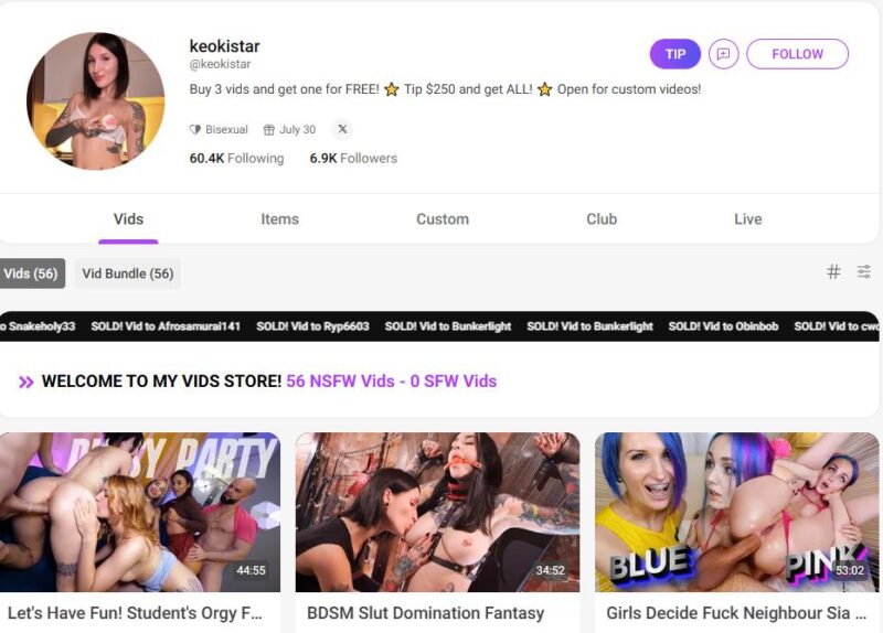 keokistar unlocked manyvids Siterip Ubiq [169 VIDEO] 2