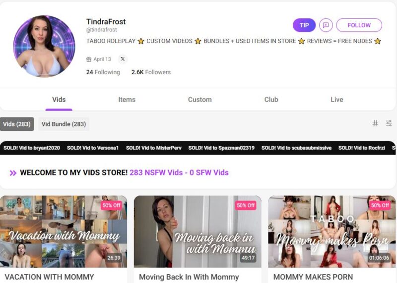 TindraFrost unlocked manyvids Siterip Ubiq [472 VIDEO] 22