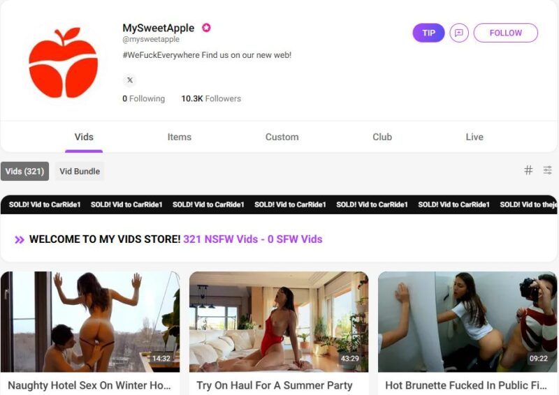MySweetApple unlocked manyvids Siterip Ubiq [134 video] 1
