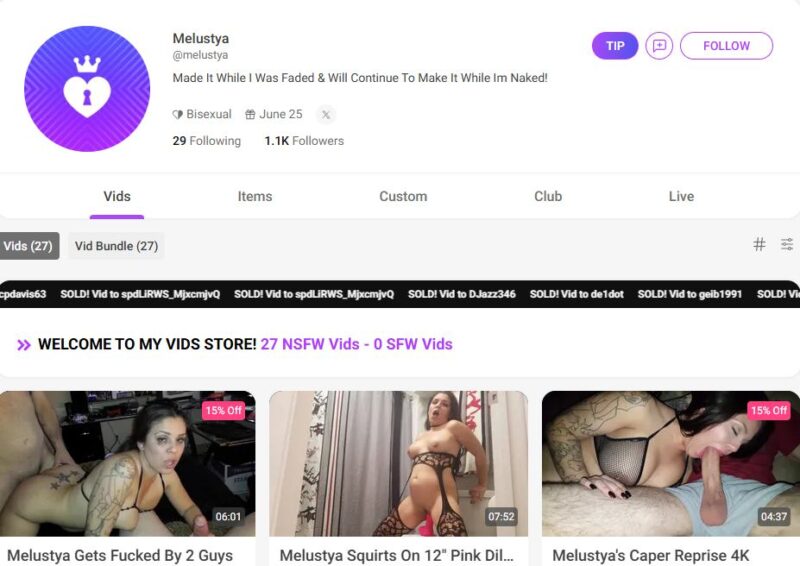 Melustya unlocked manyvids Siterip Ubiq [45 VIDEO] 1