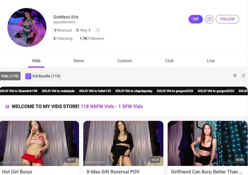 Goddess Eris unlocked manyvids Siterip Ubiq [36 video] 1