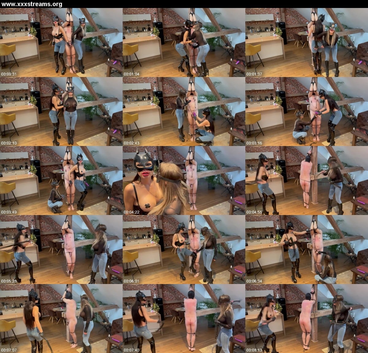 LADY NIKITA - Lesbian Jeans Party And Spank Slave 3