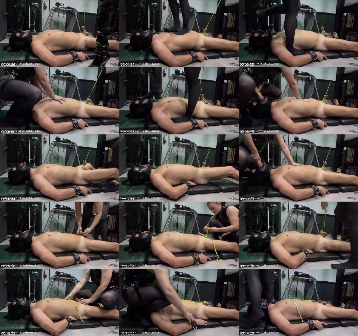 Mistress Tirza NL - Electro play CBT trampling face sitting sucking dildo nipple play 6