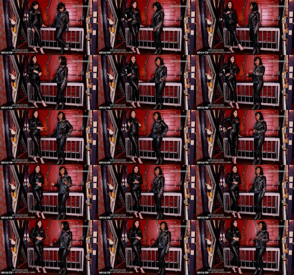 Official Vinyl Queen - Double Leather Clip With Mistress Ariana Chevalier 6
