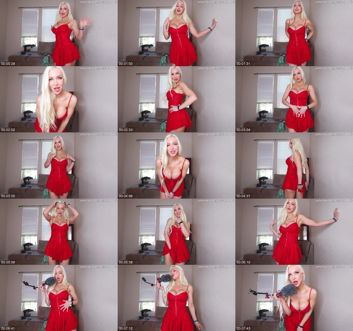Tara Babcock - Slutty Red Dress JOI 6