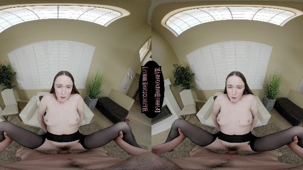 [LethalHardcoreVR.Com] Hazel Moore - Hazel Seduces Her Boss With Pantyhose Fetish [02.06.2025] (8192x4096p / 8k) 2