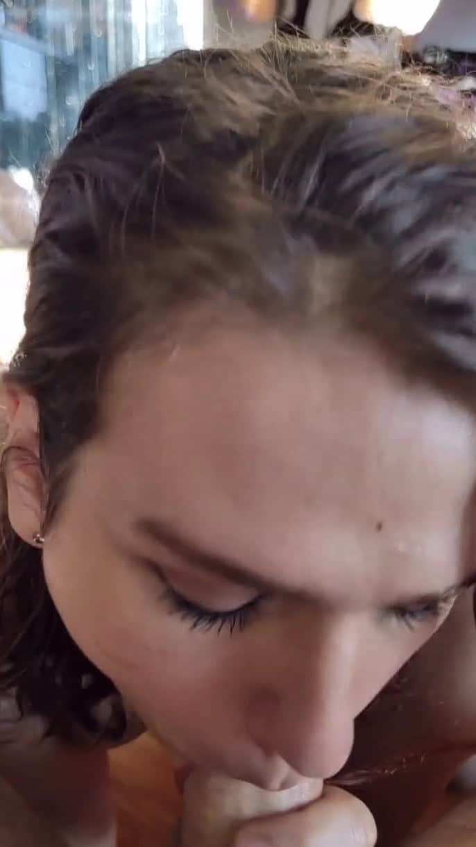 Melody Strips, Oils Her Body, Sucks 3