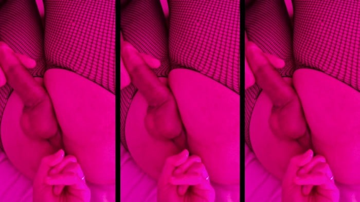 [ManyVids] Gorgeous Goth T-Girl, Fucked Hard In Pink Light - Melody Fluffington 2
