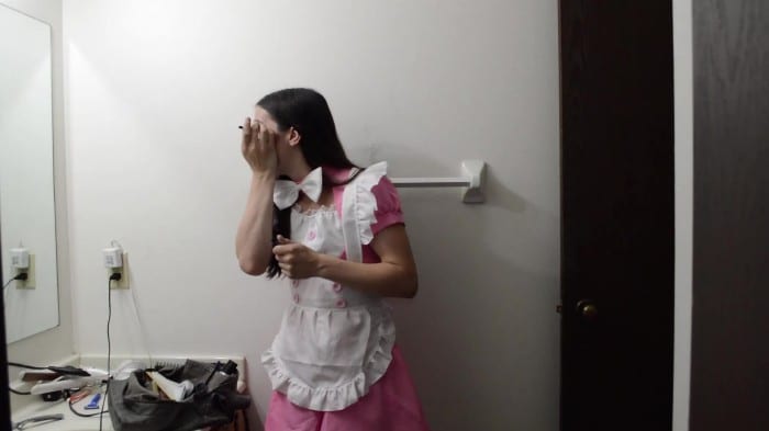 Nyxi Leon - Sissy Schoolgirl Nyxi Bareback Creampie By Daddy 2
