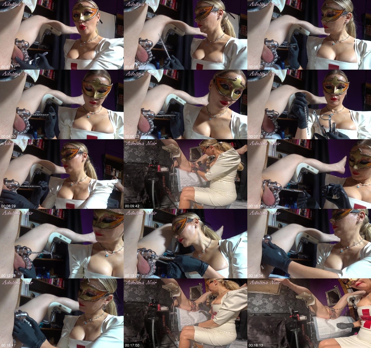 Fisting Queen - Penis Plug Sounding Balls Adelina Noir And Slavep Part 1 6