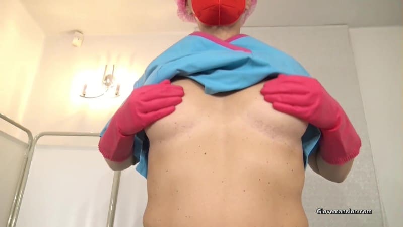 GloveMansion - Fetish Liza - Pink rubber gloves therapy 3