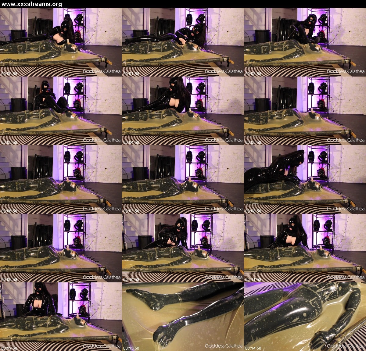 Goddess Calathea Rubber doll is made to cum inside vacbed 3