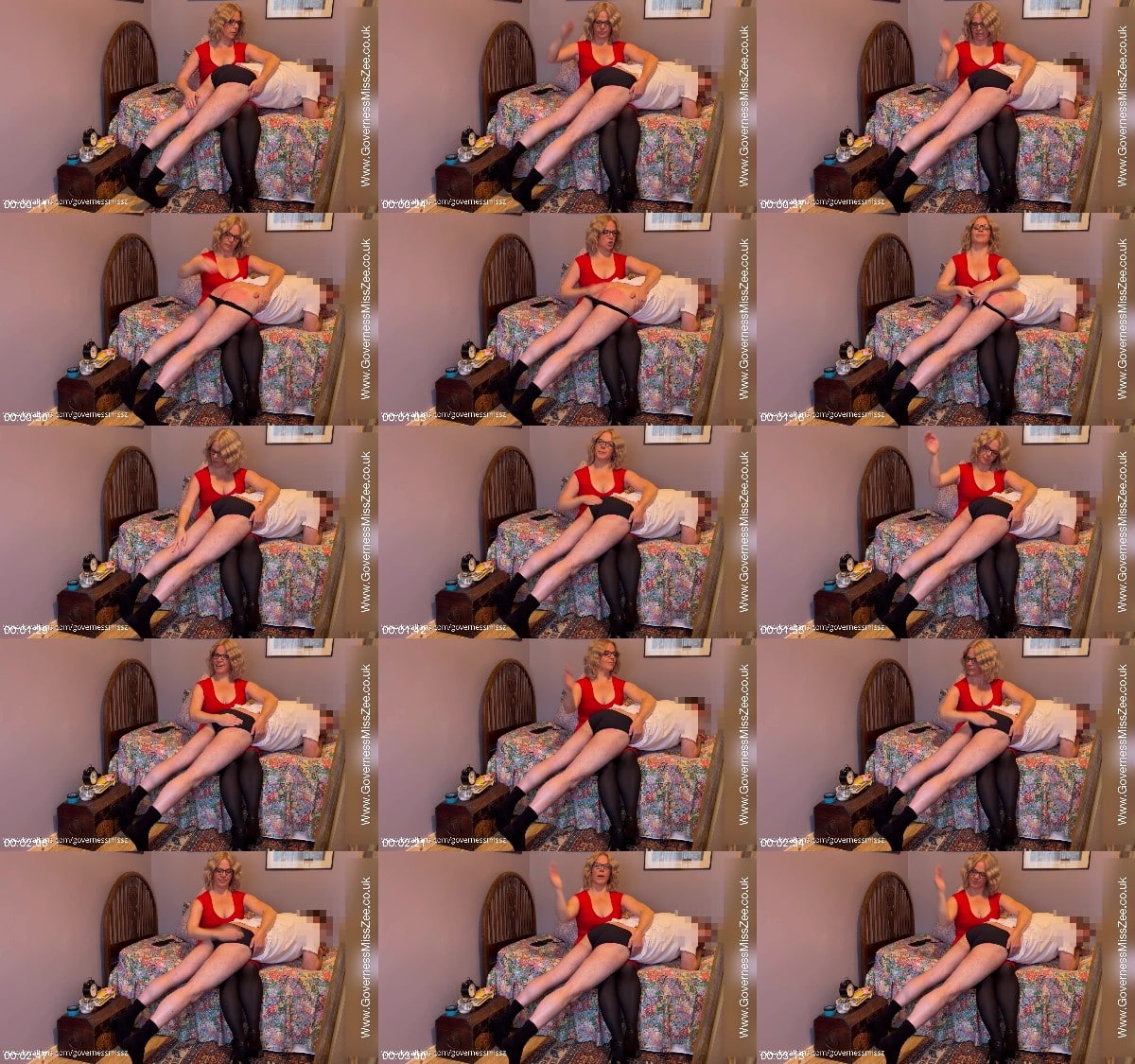 Governess Miss Zee - Playful Spanking Session In Silky Underpants! Part 2 6