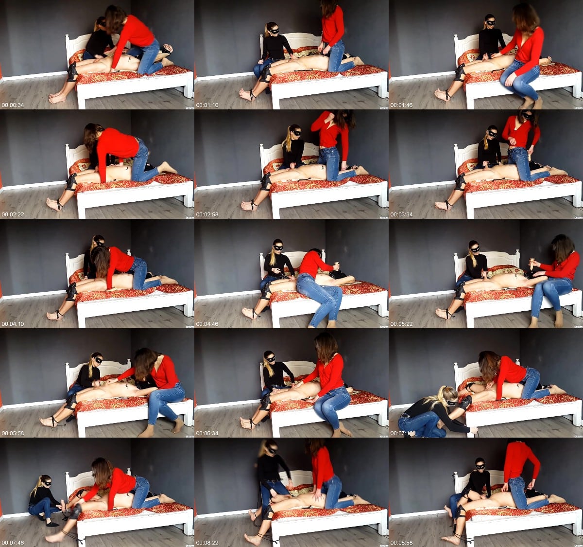 KRN Studio Femdom - Face Sitting For Their Slave In Threesome Femdom 6