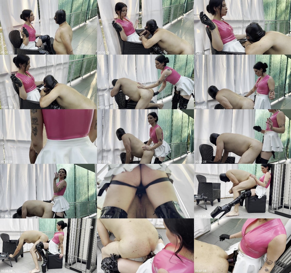 Mistress Glamorous - Young Tattooed Mistress Pegging Smoking 6