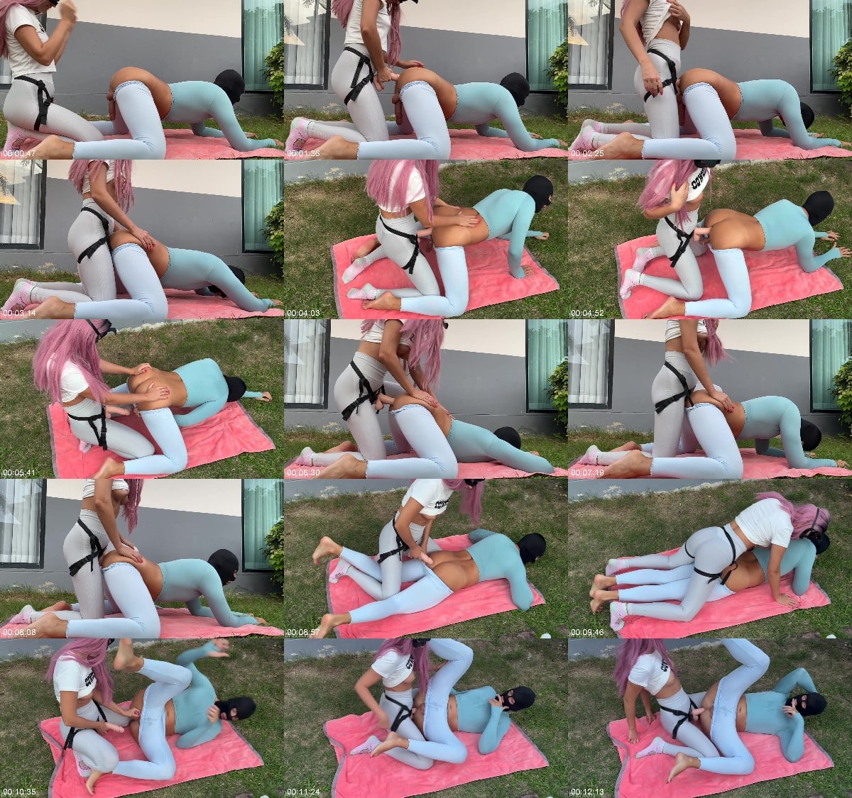 Mrs Victoria - First Time Outdoor Pegging with a Realistic Dildo 6