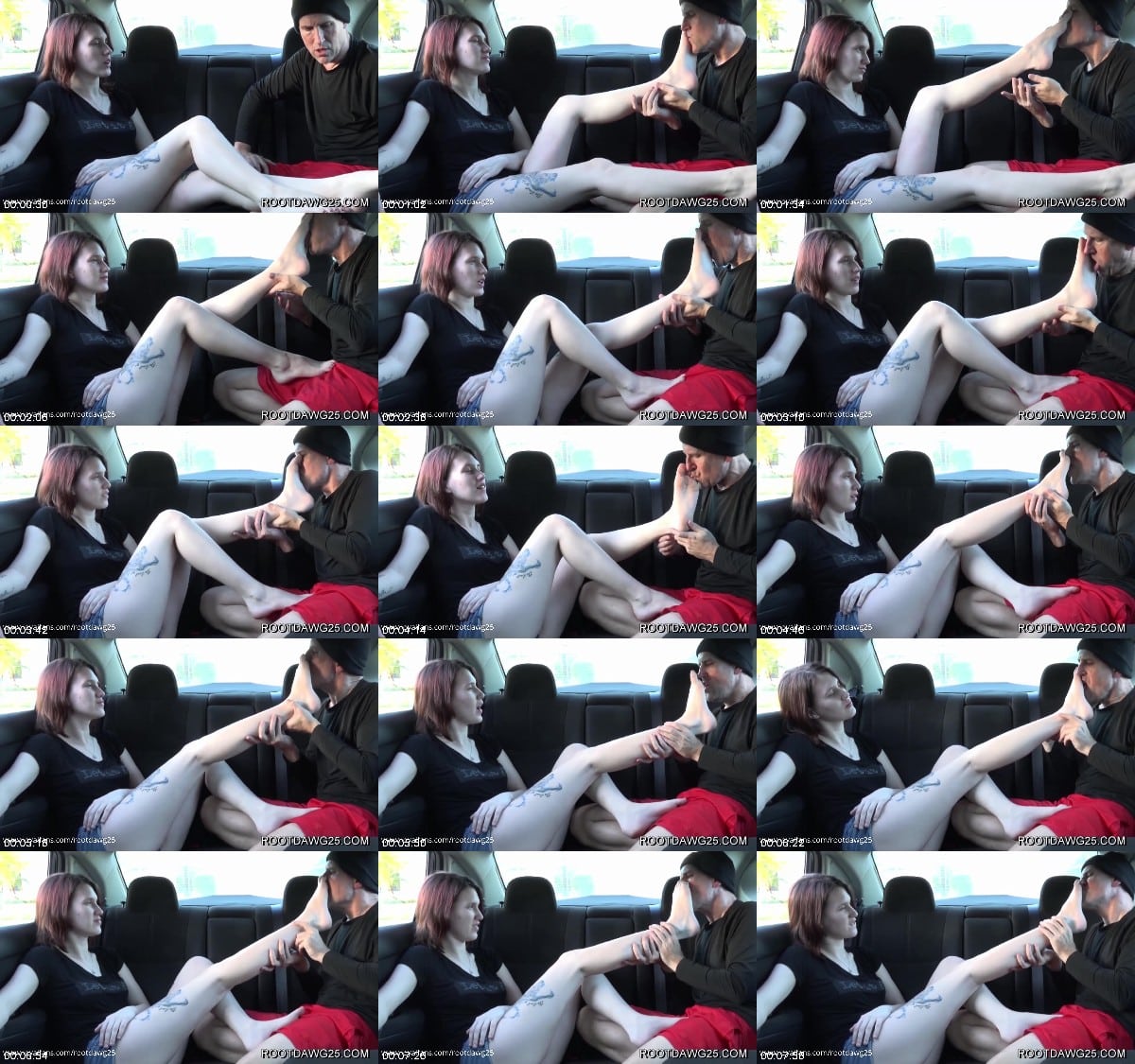 Rootdawg25 - Natalie Wolfe In Back Seat Footjob 6