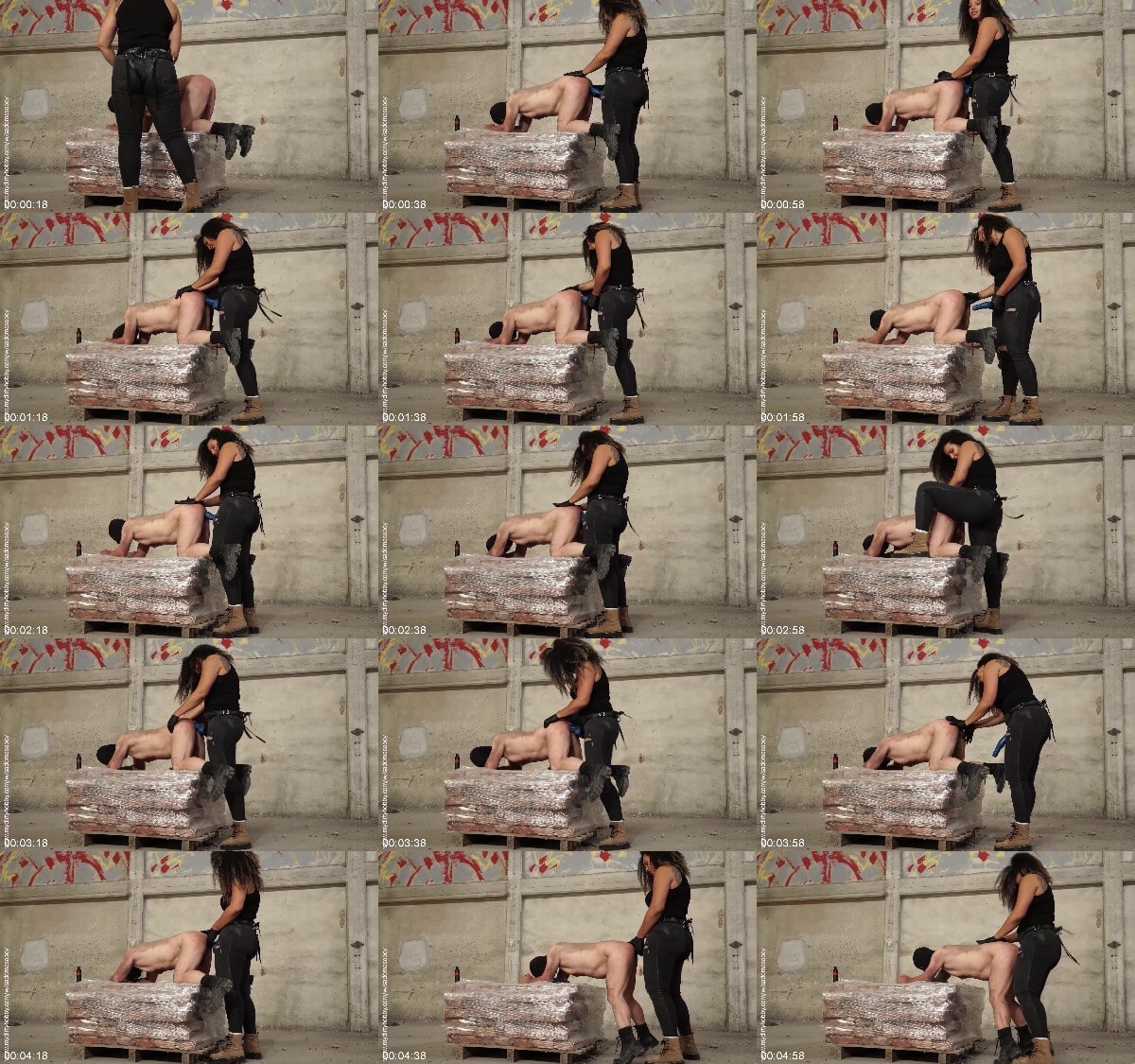 SadoMasoBoy - (Sophie) Fucked with the rubber cock by the Ebony Mistress 6