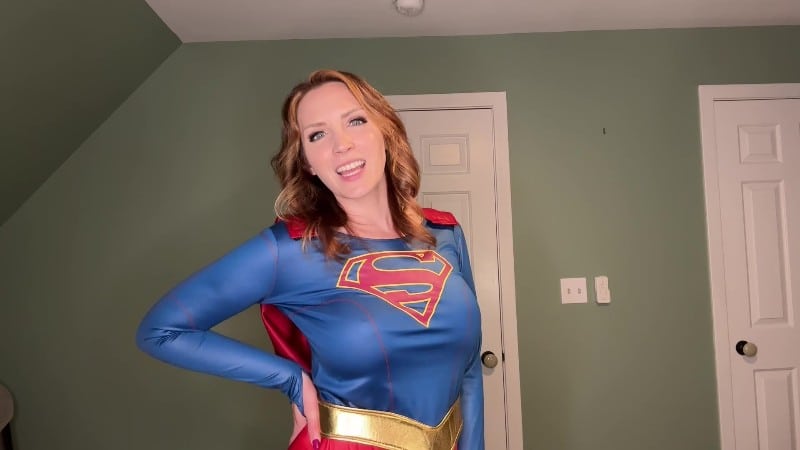 SneezeGoddess - Milking Your Cock onto My Super Tits with my X-ray Vision 2