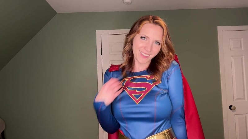 SneezeGoddess - Milking Your Cock onto My Super Tits with my X-ray Vision 3