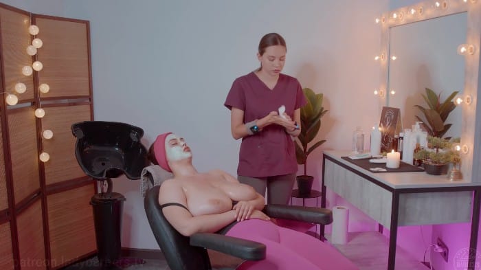 [LadyBarbers] 2025.07 - Face Cleaning And Electrical Stimulation By Sandra To Liza (eliz Gry) [2160p] 5