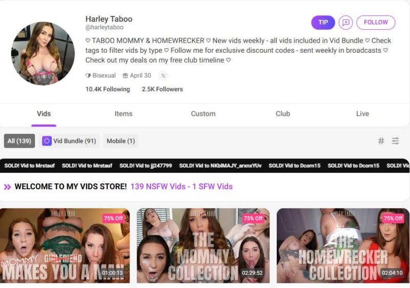 Harley Taboo unlocked manyvids Siterip Ubiq [93 VIDEO] 5