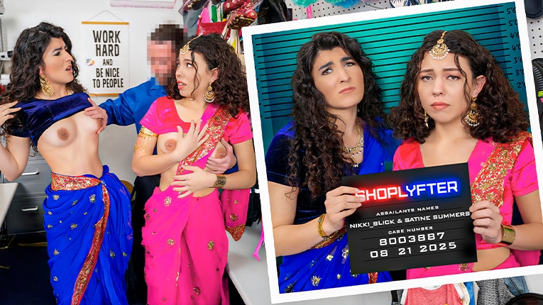 [Shoplyfter | TeamSkeet] 25 08 21 Satine Summers, Nikki Slick - Case No. 8003887 - Under the Saris FullHD 1