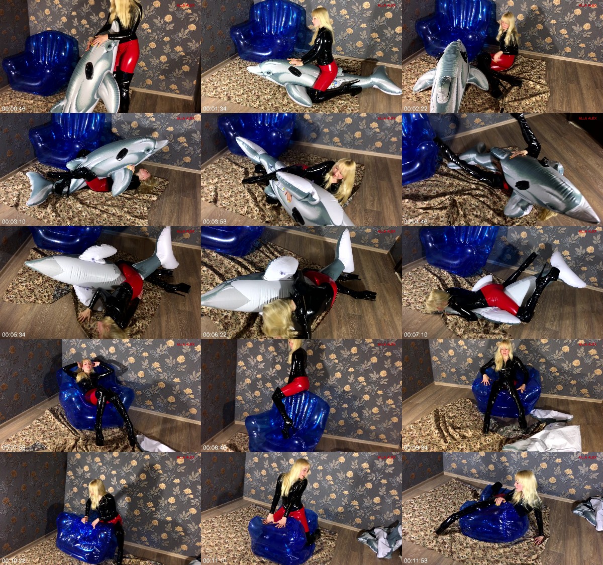 Allaalexinflatable - Alla Hotly Fucks And Blows Off An Inflatable Dolphin And An Inflatable Chair 6