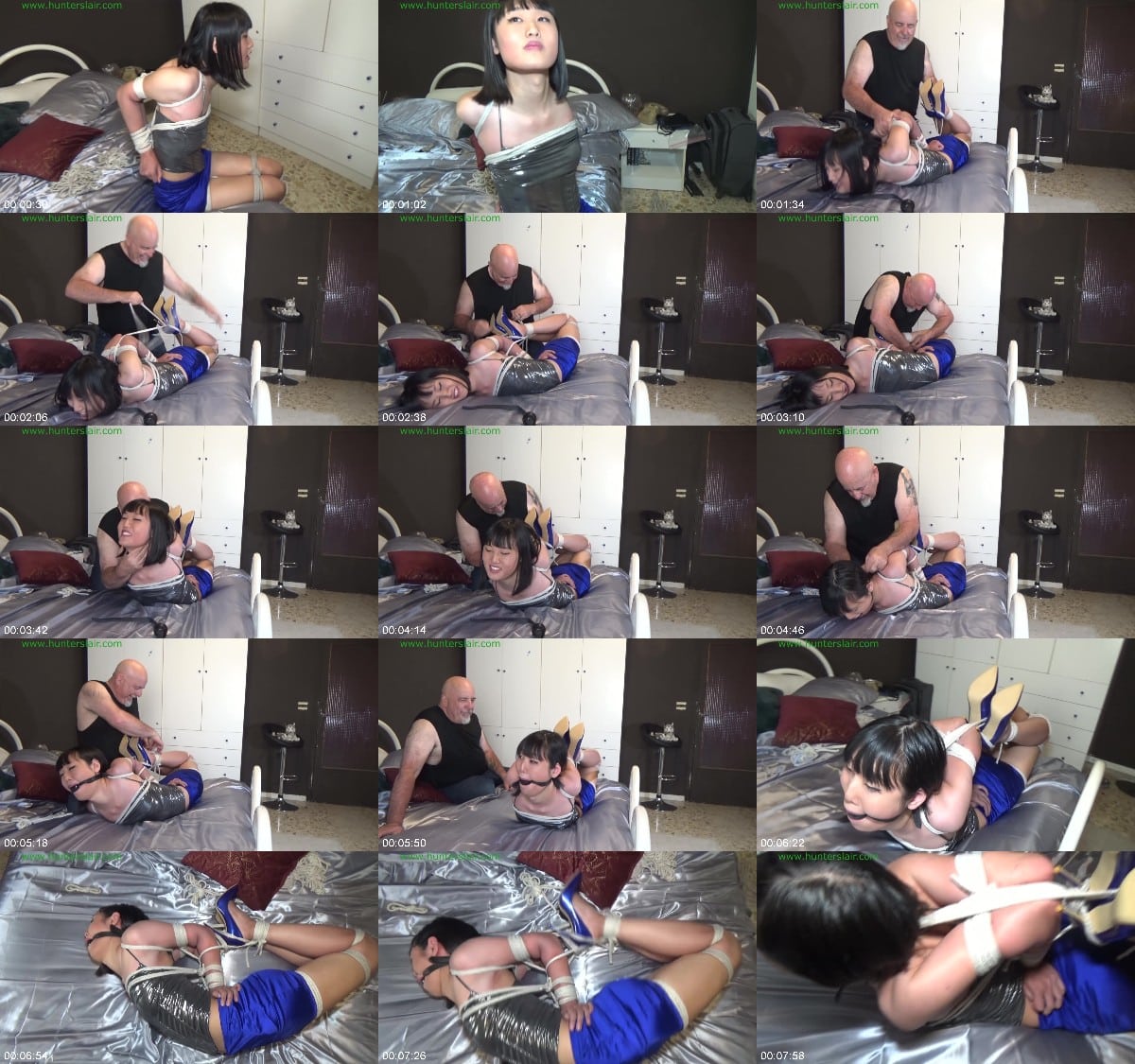 BDSMmania Elastic T-girl Made Into a Bowstring 6