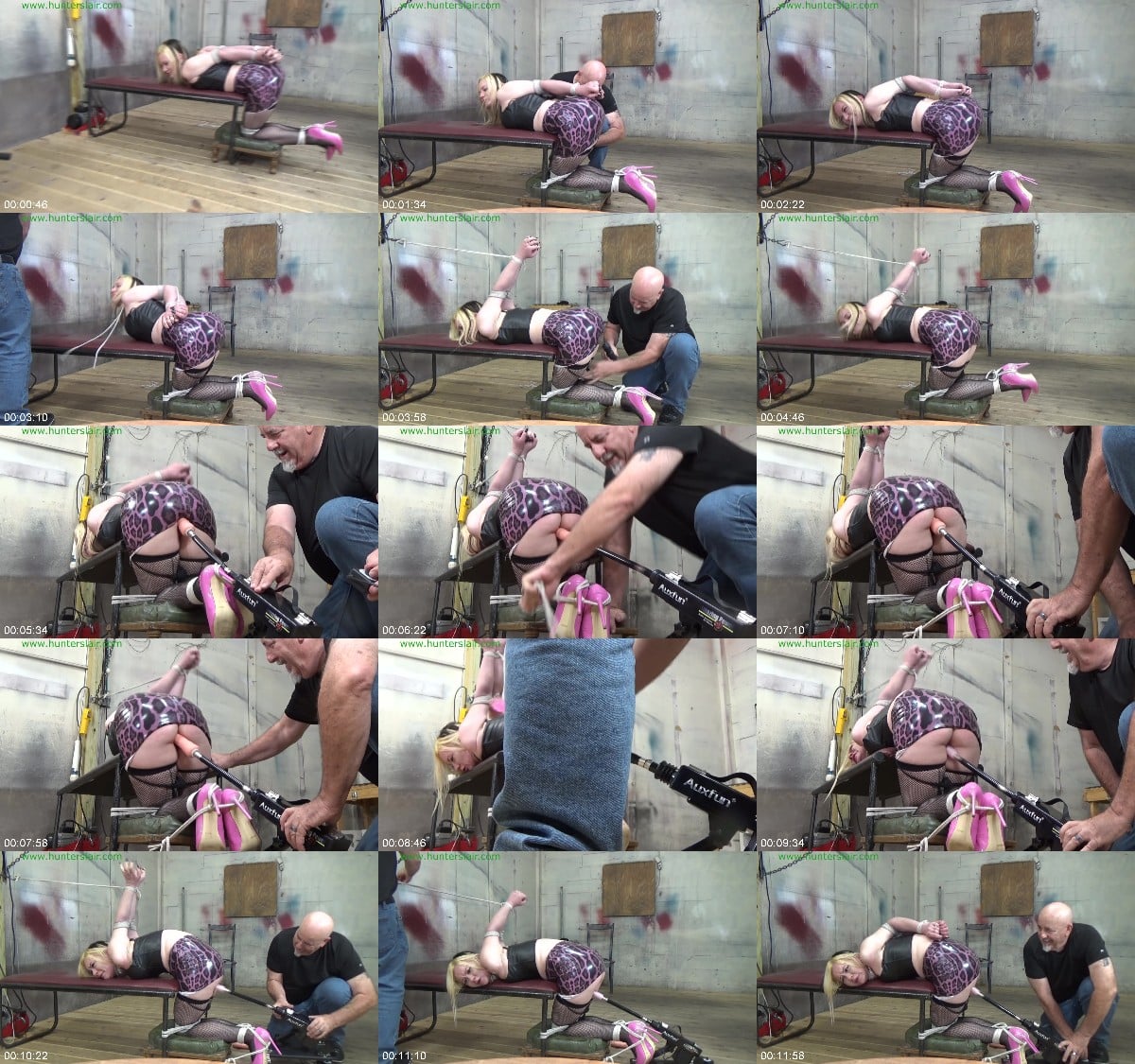 BDSMmania Tied me up tight to experience intense fucking machine bound orgasms 6