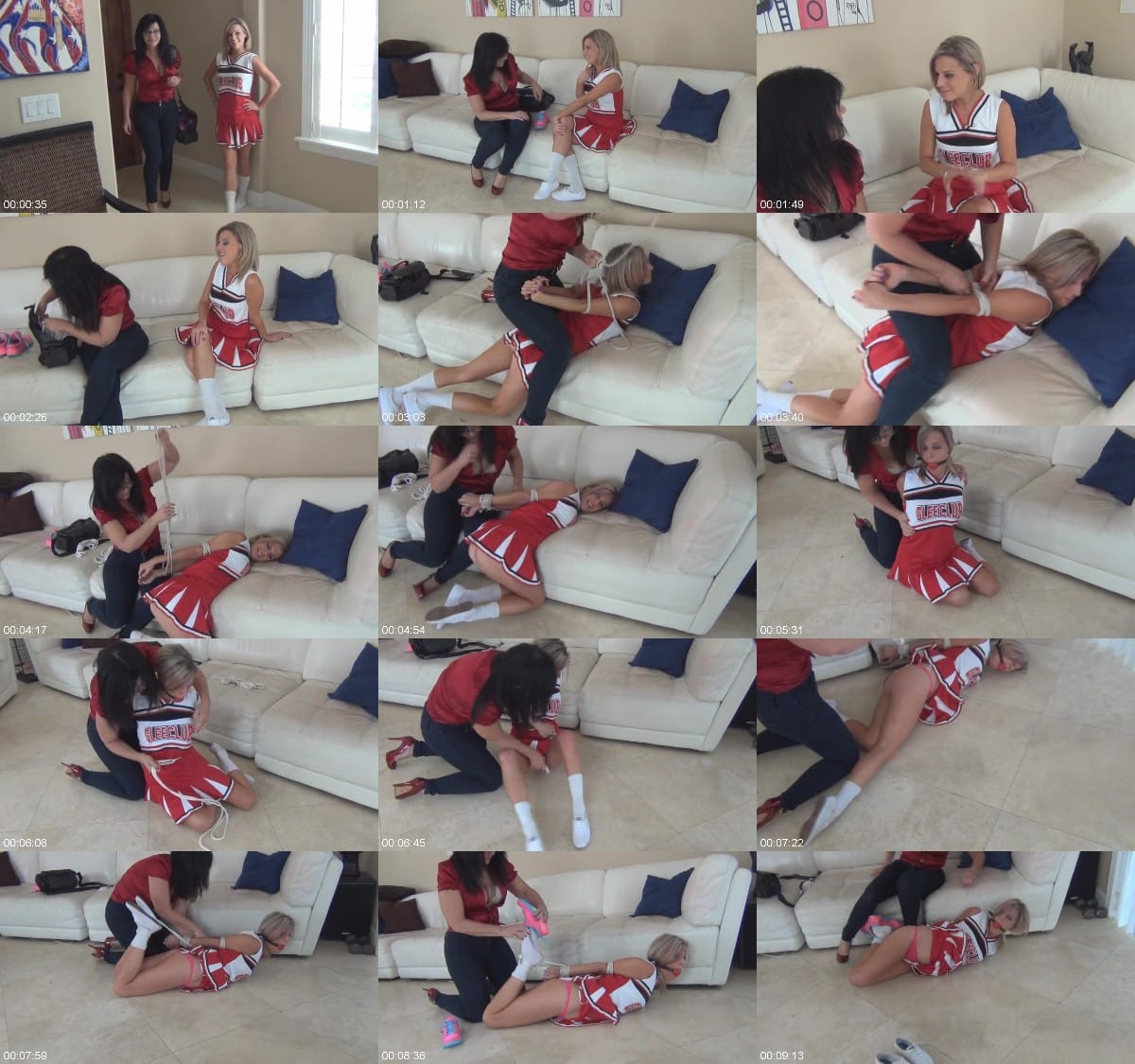 Bdsmmania Roxie Rae - Little Blonde Cheerleader All Tied Up 6