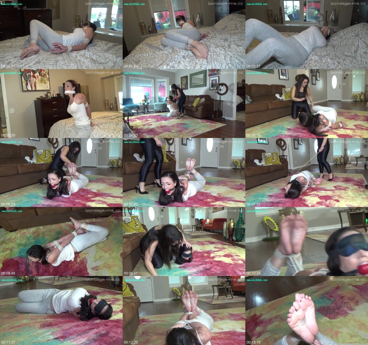 Bdsmmania Slyyy - Hogtied Bastinado Punishment 6