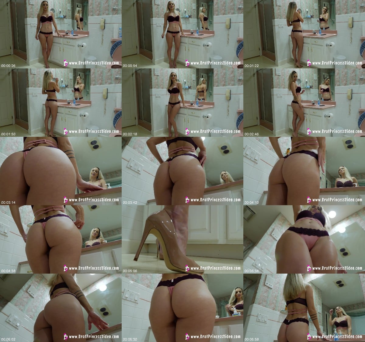 Brat Princess 2 - Goddess Platinum - Cuckold Husband Worships Wife's Ass Before Her Date 6