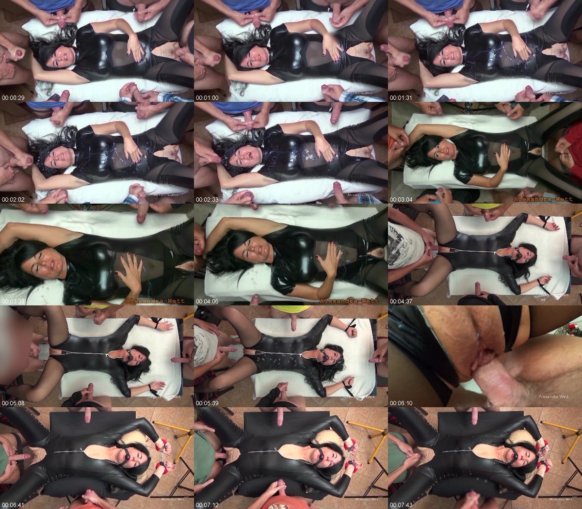 DEFENSELESS TIED UP DELIVERED TO FUCKING AND JERKING OFF AlexandraWett 6