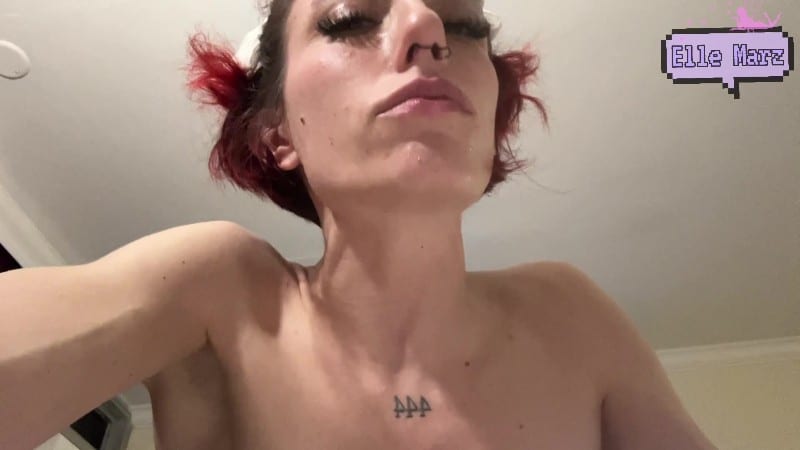 Elle Marz - Spit Fetish begging to be throat fucked 5